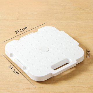 居家收納推車 烏龜車, 【可拼接萬向平板移動車】白色, 1個, 白