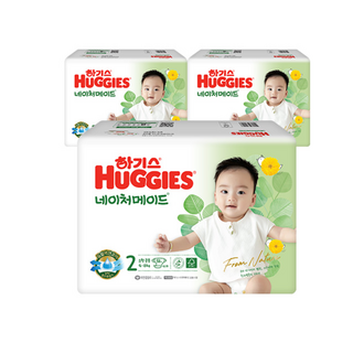 하기스 NEW 네이처메이드 밴드형 기저귀 아동공용, 2단계, 174매