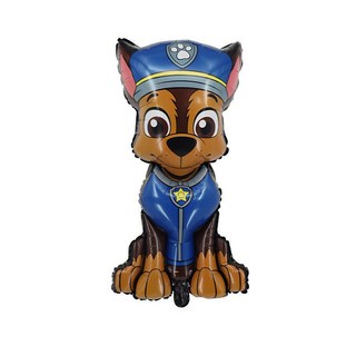 汪汪隊狗狗巡邏隊鋁箔氣球，寶寶生日派對裝飾氣球，週歲派對佈置用品, 站立阿奇72cm*44cm不能飄空, 1個