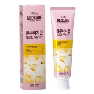 죽염 메디케어 글루타치온 함유 잇몸 치약 후레쉬민트, 100g, 1개