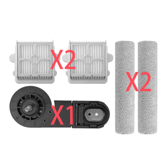 호환 로보락Roborock F25 RT / F25 LT / F25 ALT / F25 ACE / A30 Pro / A30 / A30 Pro Combo 바닥 스크러버 필터 롤러 브러시, 5개, 필터 롤러 브러시 예비 부품 키트