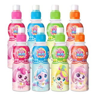 캐치티니핑 페트 음료 4종 밀크맛+사과맛+딸기맛+복숭아맛, 200ml, 8개