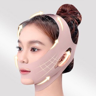 처진 턱살 고민 끝 집앞상점 V라인 집중 케어 리프팅 2중 밴드, 연핑크, 1세트