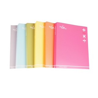 DATABANK 三田文具 A4 粉彩固定頁資料簿 10/20/30/40/60頁, 黃色,40入資料簿, 1個