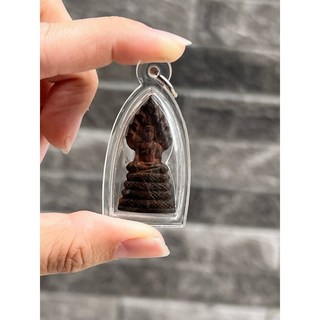 事業人緣招財七龍佛廟聖木小立尊佛牌，Wat Nak Prok加持，助事業順利、廣結善緣、財源廣進, 1個