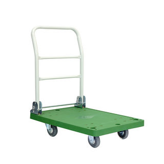 셀비트 접이식 대차 소형 그린 600x400 경량 무소음 투명 바퀴 (고정형2+회전형2), 1개