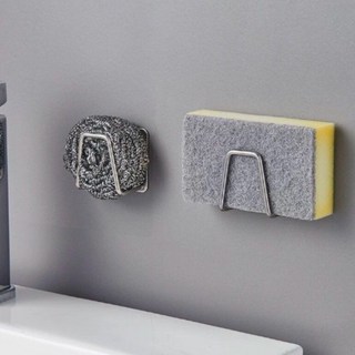 무타공 스테인레스 304 주방 싱크대 수세미 스펀지 고리 받침대 스폰지 거치 걸이 다용도 주방 받침 용품, 3. A형 수세미 거치대 1개 (접착제 미포함), 1개