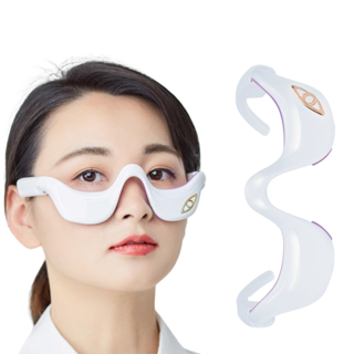 keka 눈가 마사지기 EMS 레드 광선 케어 USB충전 안경식, keka-4066