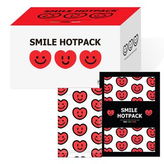 스마일 핫팩 손난로 흔드는 미니핫팩 어린이, 24개