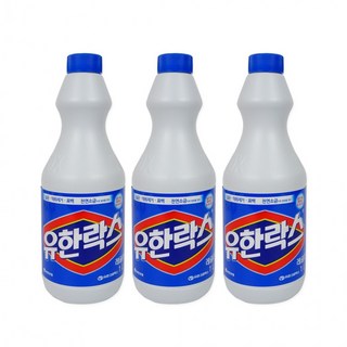 유한락스 1L(레귤러)-3개 살균 표백제 찌든때 묵은때 화장실청소 곰팡이, 1ml, 1개
