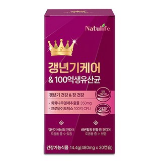 여성 갱년기 유산균 YT1+갱년기 케어 100억 유산균세트/프리미엄 여성 갱년기 케어 100억 생 유산균 식약청인증 영양제, 1개, 30회분