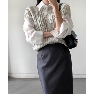 [마켓제이MARKETJ] 가을무드 텐셀 셔츠블라우스(2col)