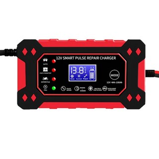 12V汽車電瓶充電器 摩托車電瓶充電器 12V6A充電器夾子款, 12V6A充電器夾子款（特殊插頭請聯係客