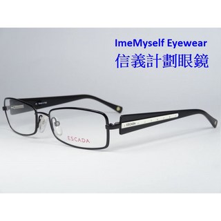 ESCADA VES 666S 光學眼鏡 義大利製 金屬框 水鑽裝飾