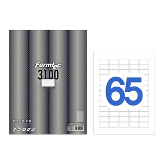 폼텍 바코드용 라벨 65칸 100매 LS-3100, 상세페이지 참조