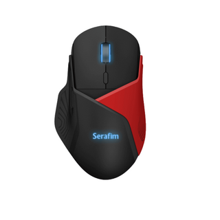 Serafim M1變形滑鼠，辦公室電競滑鼠，自定義按鍵，DPI切換，RGB色彩，提升工作效率與遊戲體驗, 黑, SERAFIM M1