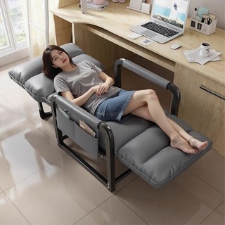 Takata 각도조절 접이식 리클라이너 침대 발받침 조절 사무실 낮잠 폴딩베드, 그레이
