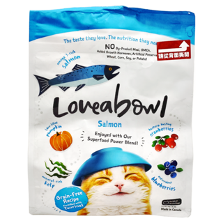 Loveabowl 囍碗 全齡貓 天然無穀系列 乾飼料 LBC4, 鮭魚, 1000g, 1袋