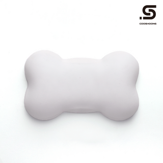 쿠슝 팜레스트 마우스 손목 받침대 뼈다귀 쿠션 손목보호 패드, 화이트 COOSHOONG-RCS-108, 1개