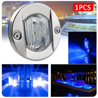 요트 라이트 보트 램프 해양 스턴 RV DC 내비게이션 조명 트랜섬 6LED 마커 앵커 12V 방수 트럭 1PC, Blue