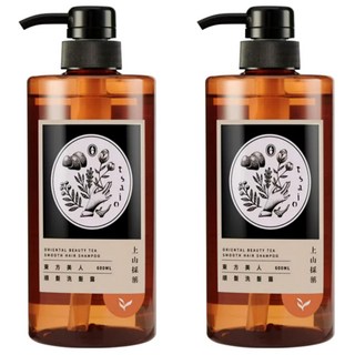 tsaio 上山採藥 東方美人順髮洗髮露 添加薄荷精油 舒緩頭皮, 600ml, 2瓶