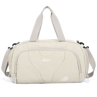 新款幹濕分離遊泳包短途旅行健身包大容量訓練運動收納包袋可折疊, 卡其色