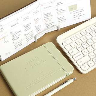 2026 온어데이 다이어리 위클리 양장 다이어리 날짜형 일기장 26년 업무용 회사 미니 다이어리, 와이드_소프트그린