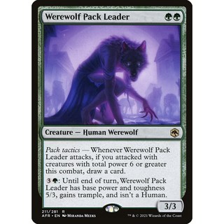 魔法風雲會 AFR-Werewolf Pack Leader 經典卡牌, 英文