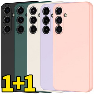 NEXTMOBILE 갤럭시 A54 퀀텀4 카메라 보호 풀커버 사각 컬러 젤리 휴대폰 케이스 2개