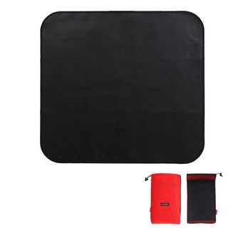 露營中毒本鋪 雙面矽膠阻燃防火布隔熱墊滅火毯 戶外露營燒烤必備 防火安全保障, XL【80*75cm】, 黑色