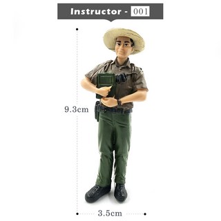 농장 직원 노동자 농부 시뮬레이션 사람들 모델 분재 피규어 홈 장식 미니어처 요정 정원 액세서리 현대, 1개, Instructor