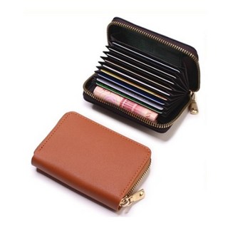 가죽지퍼형 카드지갑 반지갑 지갑 포켓 지폐 명합지갑