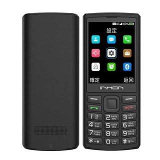 INHON GT39 4G VoLTE 大按鍵長輩手機 2.8吋大螢幕 語音播報 SOS緊急求救, 黑色, 4GB