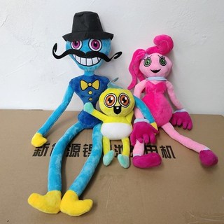 波比壹家人毛絨玩具大藍貓，柔軟舒適，波比的遊戲時間公仔，長腿爸爸媽媽，陪伴孩子快樂成長, 波比一家人（配48cm媽媽）, 1個