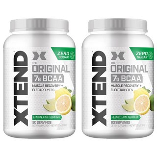 Xtend 原廠 7G 肌肉恢復 + 電解質檸檬青檸汁, 2個, 1.22kg
