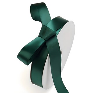 GILGRI 禮物包裝緞帶 25mm, 07深綠色, 36m, 1個