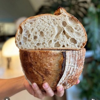 [루바브]사워도우 베이직 식사빵 초대형 1kg 유기농 통밀10% 유기농 호밀10% [원산지:상세설명에 표시], 1개