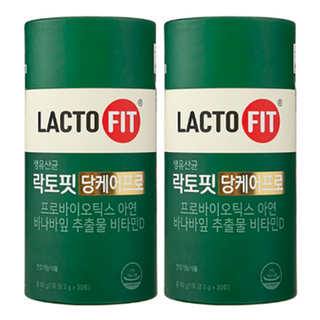 NEW 종근당 락토핏 당케어 생유산균 홈쇼핑 유산균, 2개, 30회분
