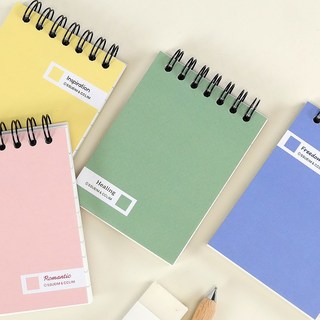 심플 편한 상철 수첩 1000 (랜덤)