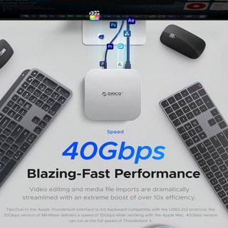 ORICO MiniMate 휴대용 SSD 외장 하드 드라이브 MAC 미니 M4 용 멀티 포트 도킹 스테이션 512GB 1TB US, 01 CHINA, 04 512GB, 02 20Gbps