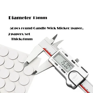 8mm/10mm/15mm/20mm 흰색 양초 심지 스티커 DIY 용 양면 접착 재료 이동식 고정 포인트, 05 15mm 112pcs