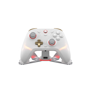 GameSir Cyclone 2 블루투스 게임패드 검은신화오공 Pc Steam Switch 안드로이드 ios 호환가능, 1개, 화이트+충전받침대