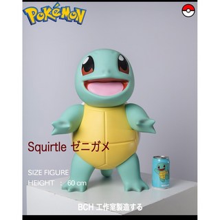 大號寶可夢 神奇寶貝 1比1 可達鴨 皮卡丘 傑尼龜 小火龍 妙蛙種子 手辦 1:1寶可夢1/1神奇寶貝模型, 1個, 站立傑尼龜1:1