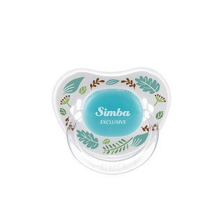 Simba 小獅王辛巴 蘿蔓拇指安撫奶嘴 較大, 6個月以上, 天藍色, 1個