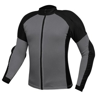 JAIDEZ 오토바이 장갑 셔츠 남성 및 여성용 통기성 메시 보호 라이딩 기어 CE 탈착식 패딩 포함 그린/블랙. 3XL 238533, 4XL, 그레이/블랙