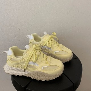 阿甘鞋德訓女鞋 2025春夏厚底老爹鞋 透氣增高休閒運動鞋 百搭復古訓練鞋 輕便軟底女款