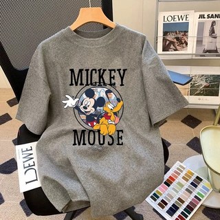 디즈니 미키마우스 도널드덕 여성용 톡톡한 반팔티셔츠