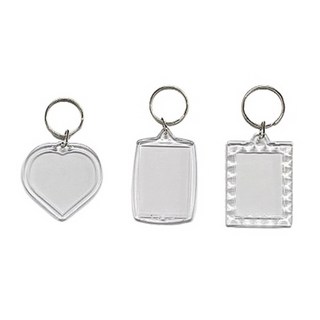 다파요 포토열쇠고리 액자 프레임 키링 사진 포토 열쇠고리 키체인 포카 키홀더, 투명, 10개