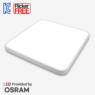 LED 방등 하이엔 오스람칩 사각 방등 60W 플리커프리 안방등 거실등 전등, 주광색 1개