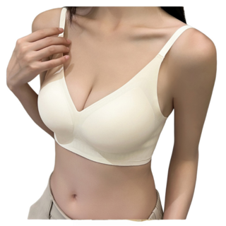 【OniWear】無感果凍軟支撐冰絲內衣 聚攏無鋼圈 無痕內衣 可調式肩帶 高彈透氣